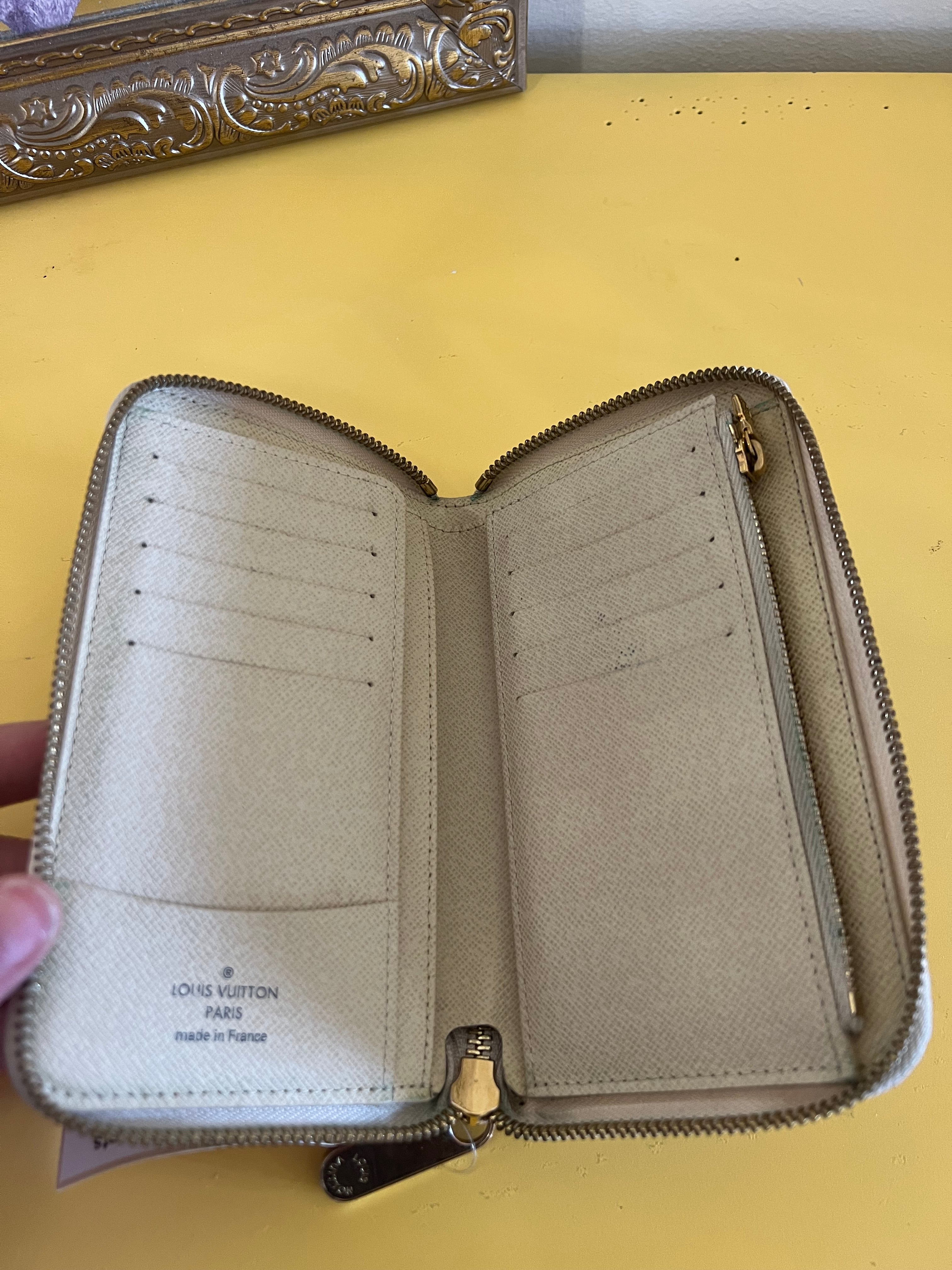Louis Vuitton Damier Azur Wallet — Grey