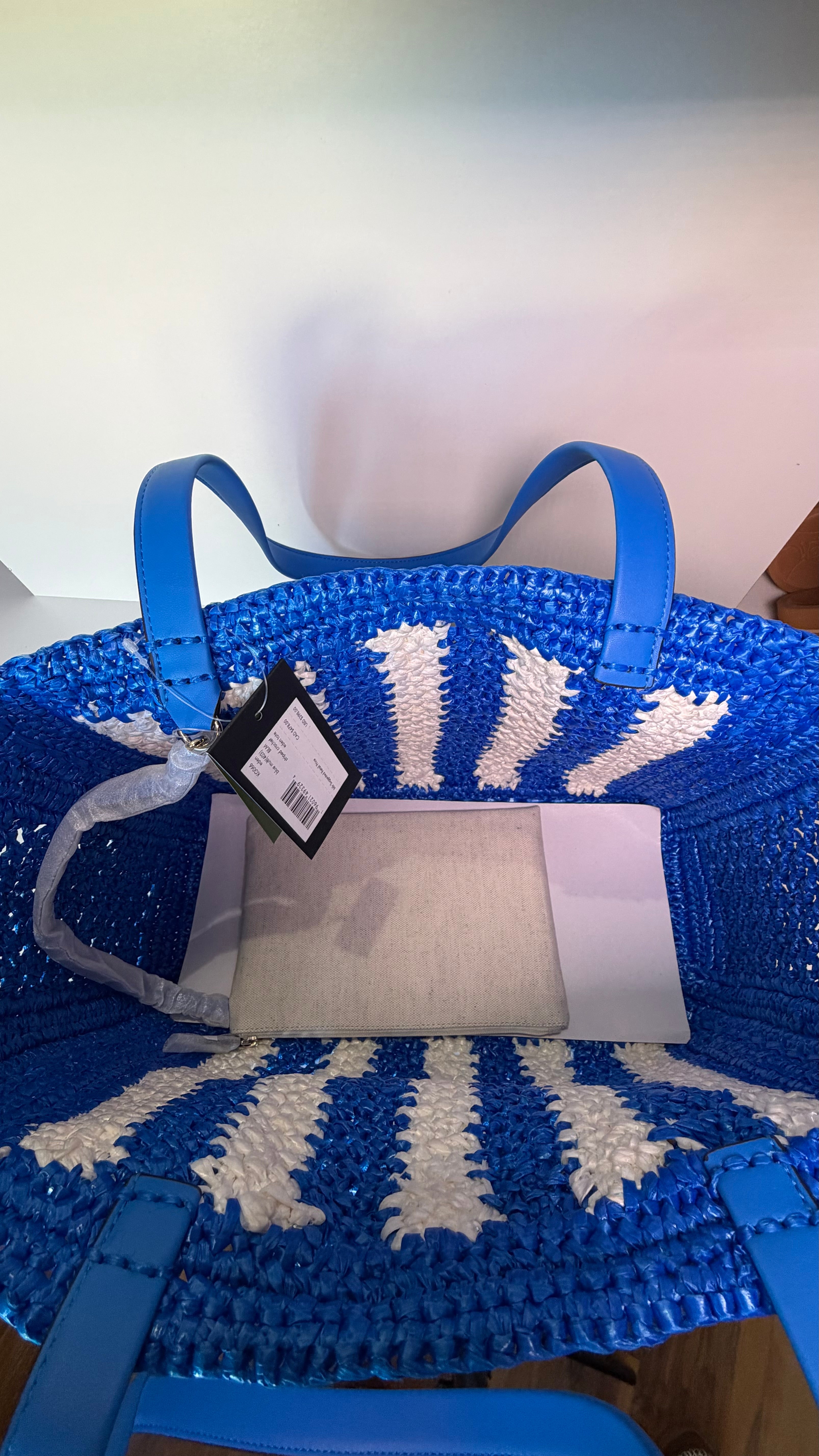 Kate Spade Eden Striped Crochet Tote