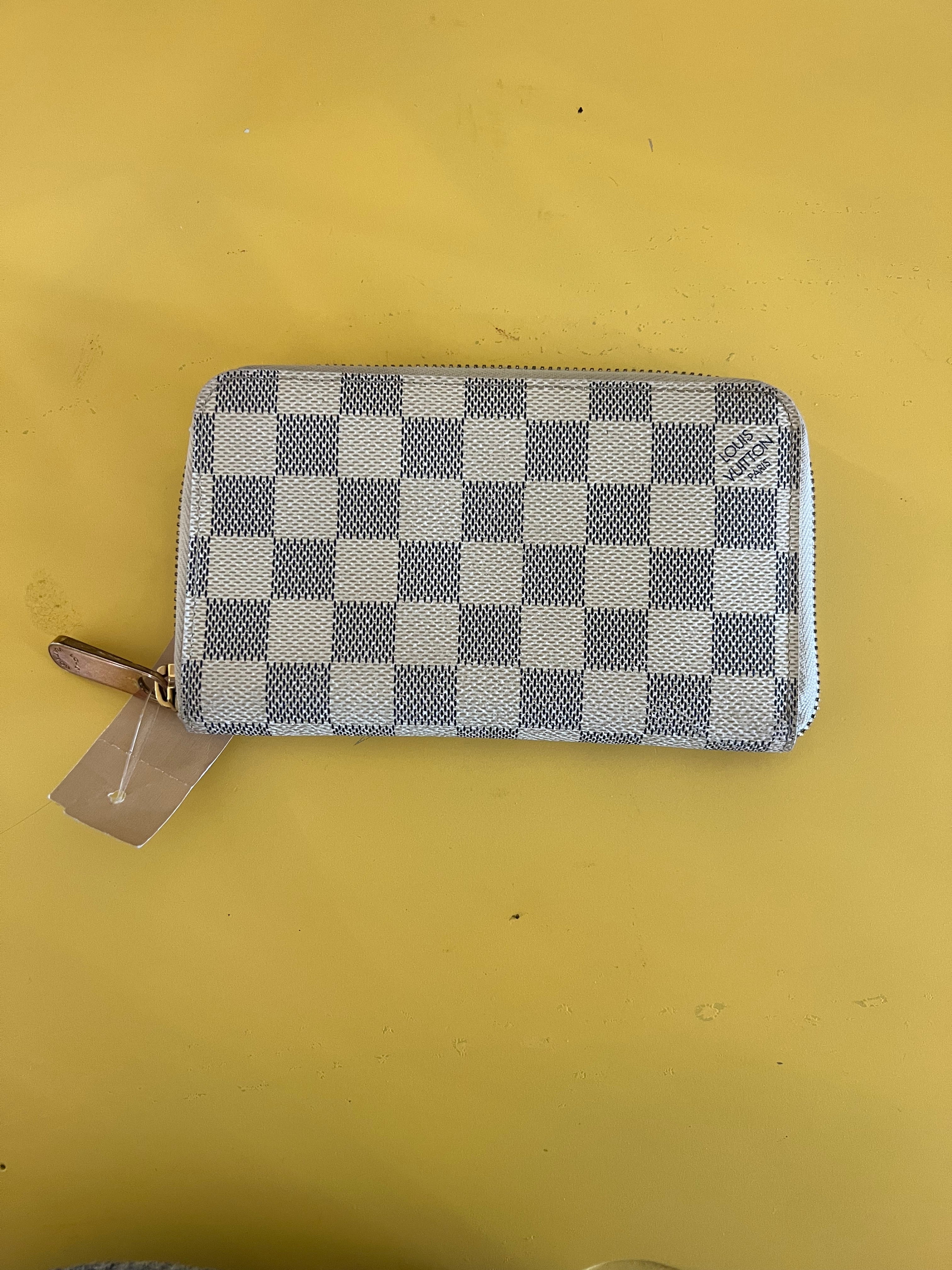 Louis Vuitton Damier Azur Wallet — Grey