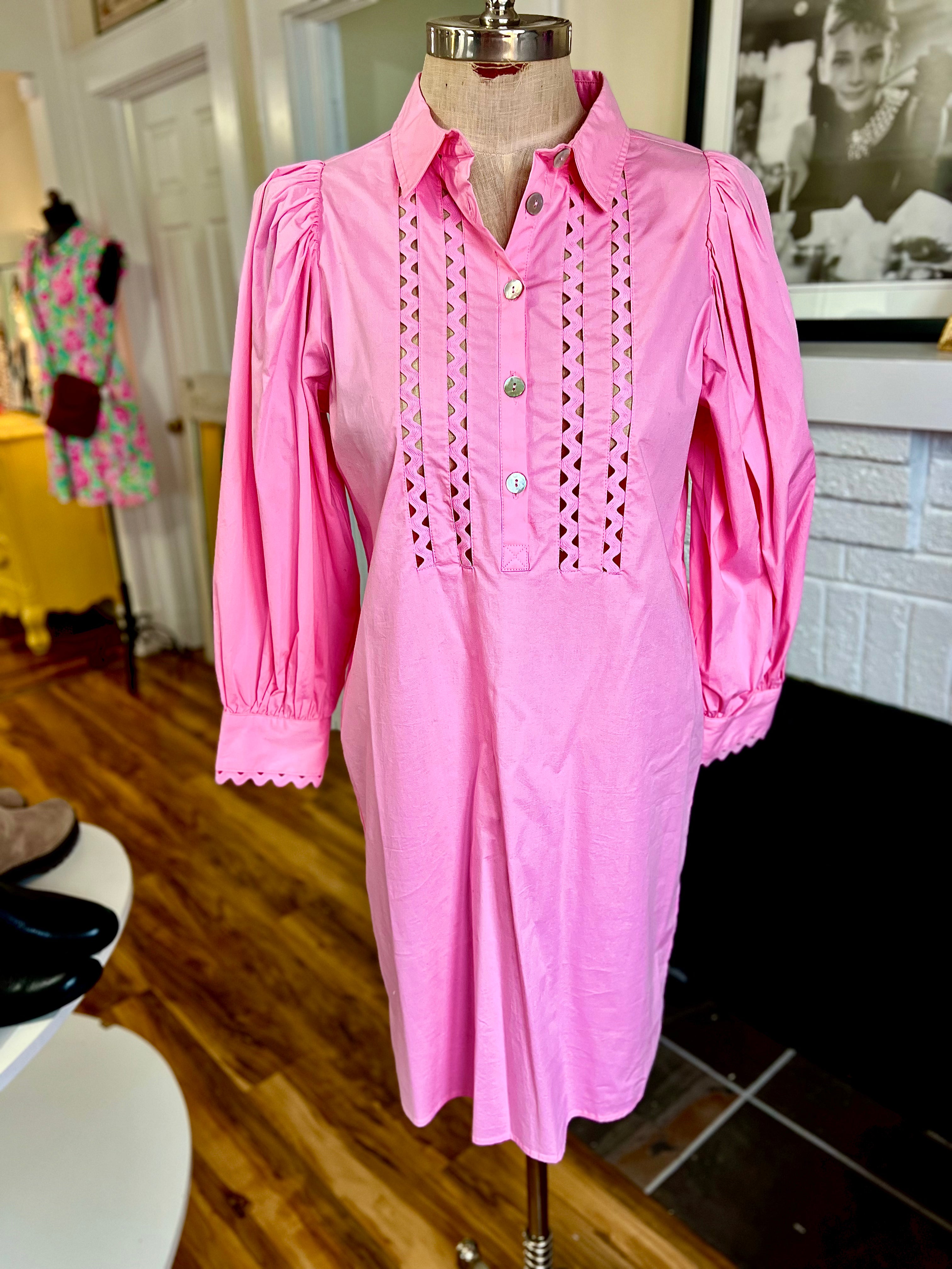 Esqualo Pink Poplin Dress